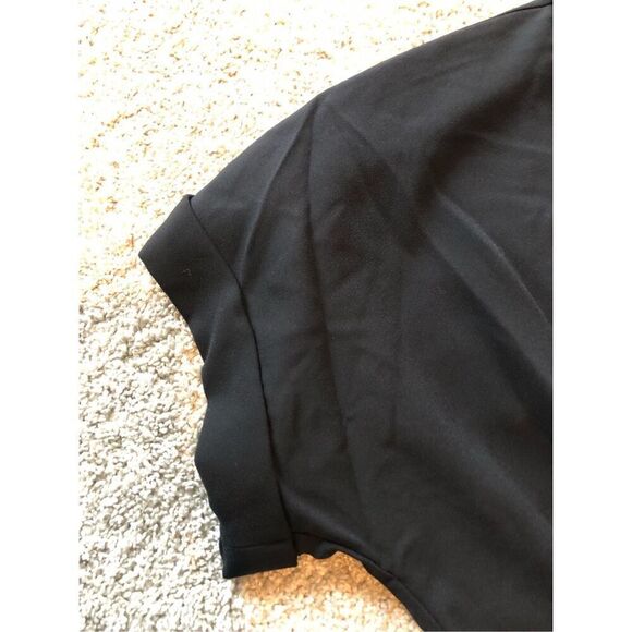 Lauren Ralph Lauren Women’s Black Collared Short Sleeve Elegant Dress Size 12 NW - Picture 4 of 8